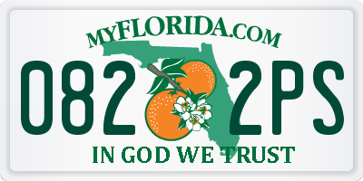 FL license plate 0822PS