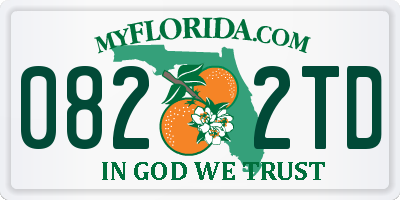 FL license plate 0822TD