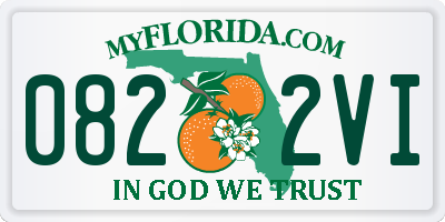 FL license plate 0822VI
