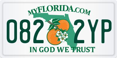 FL license plate 0822YP