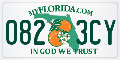 FL license plate 0823CY