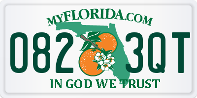 FL license plate 0823QT