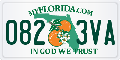 FL license plate 0823VA