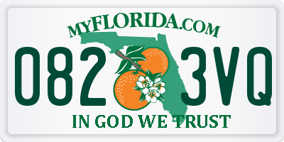 FL license plate 0823VQ