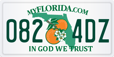 FL license plate 0824DZ