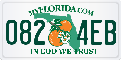 FL license plate 0824EB