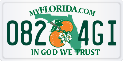FL license plate 0824GI