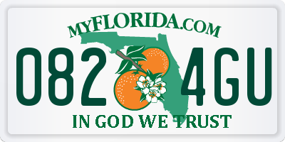 FL license plate 0824GU