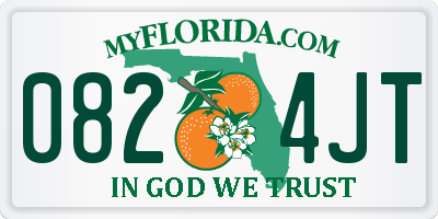 FL license plate 0824JT