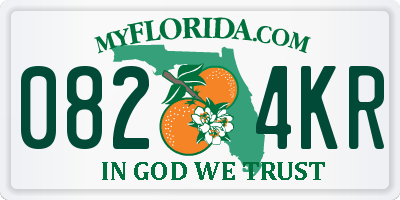 FL license plate 0824KR