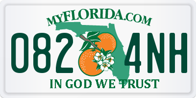 FL license plate 0824NH