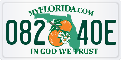 FL license plate 0824OE