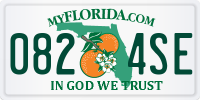 FL license plate 0824SE