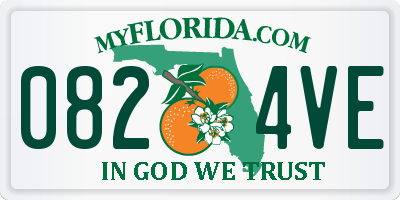 FL license plate 0824VE