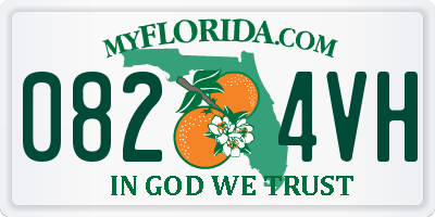 FL license plate 0824VH