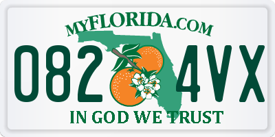 FL license plate 0824VX