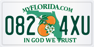 FL license plate 0824XU