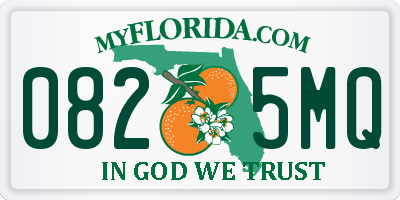 FL license plate 0825MQ