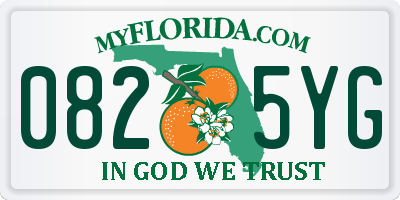 FL license plate 0825YG