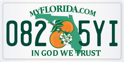 FL license plate 0825YI