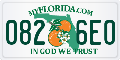 FL license plate 0826EO