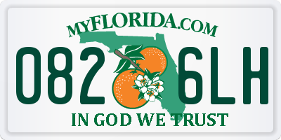 FL license plate 0826LH
