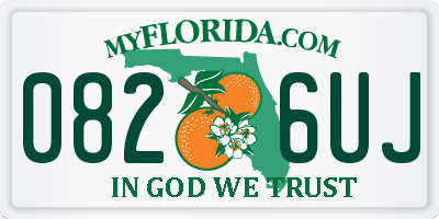FL license plate 0826UJ