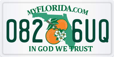FL license plate 0826UQ