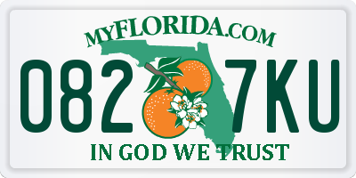 FL license plate 0827KU