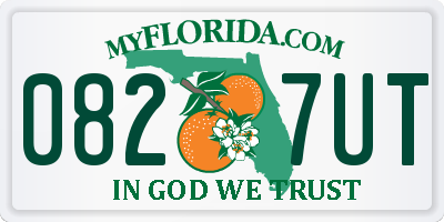 FL license plate 0827UT