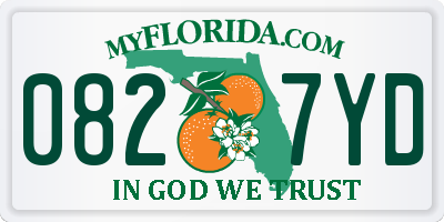 FL license plate 0827YD