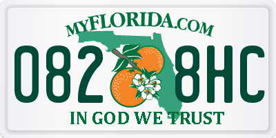 FL license plate 0828HC