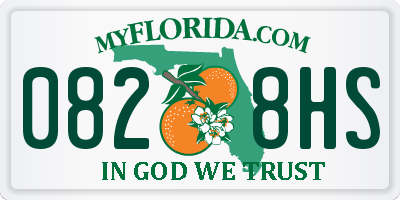 FL license plate 0828HS