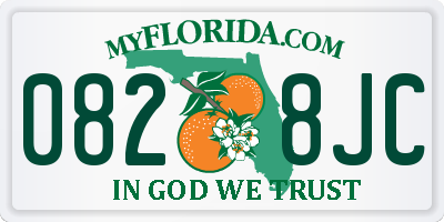 FL license plate 0828JC