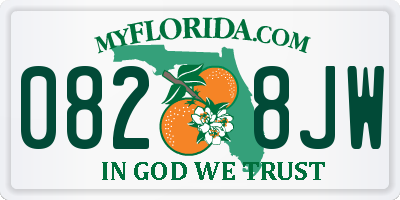 FL license plate 0828JW