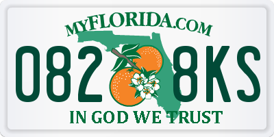 FL license plate 0828KS
