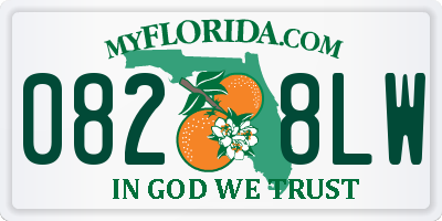 FL license plate 0828LW