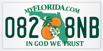 FL license plate 0828NB