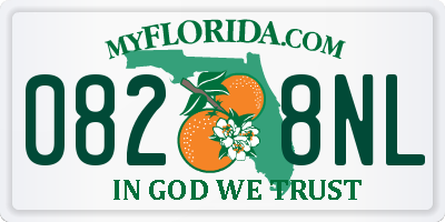 FL license plate 0828NL