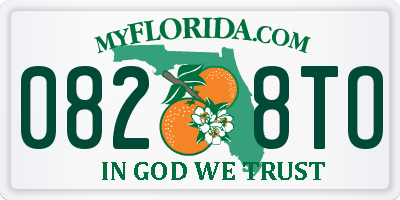FL license plate 0828TO