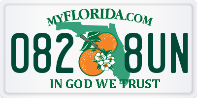 FL license plate 0828UN