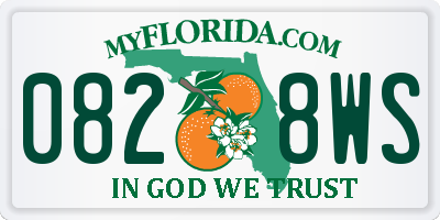 FL license plate 0828WS