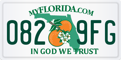 FL license plate 0829FG