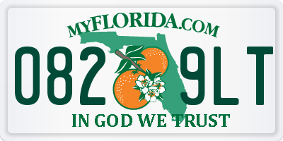 FL license plate 0829LT