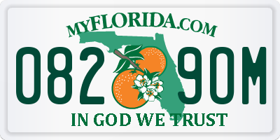 FL license plate 0829OM