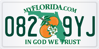 FL license plate 0829YJ