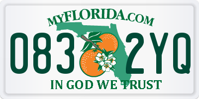 FL license plate 0832YQ