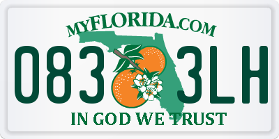 FL license plate 0833LH