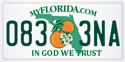 FL license plate 0833NA
