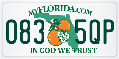 FL license plate 0835QP